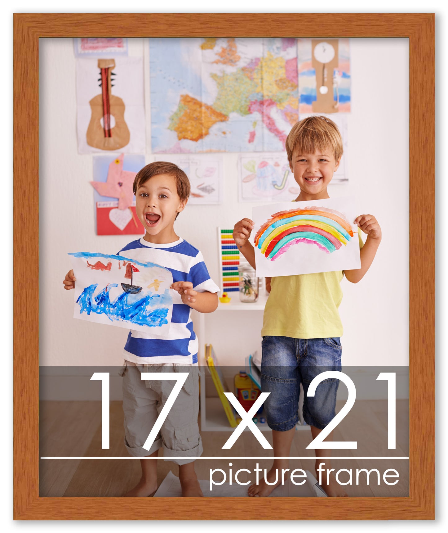 Traditional Honey Pecan Wood Picture Frame