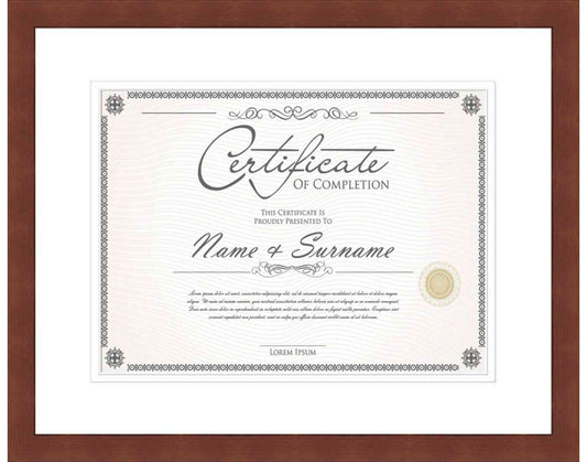 cherry Frame for Certificates & Diplomas