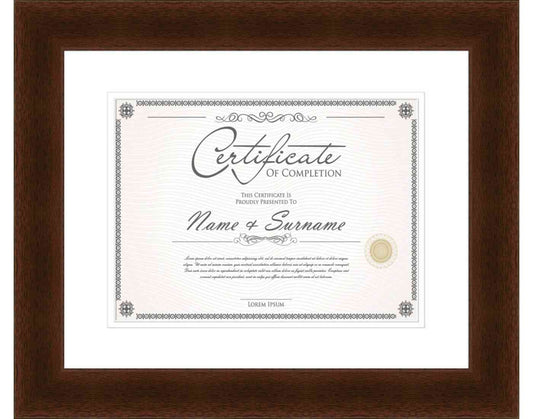 mahogany Frame for Certificates & Diplomas