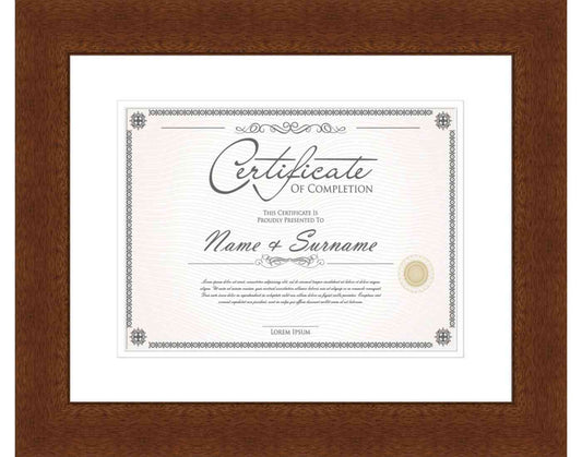 cherry Frame for Certificates & Diplomas