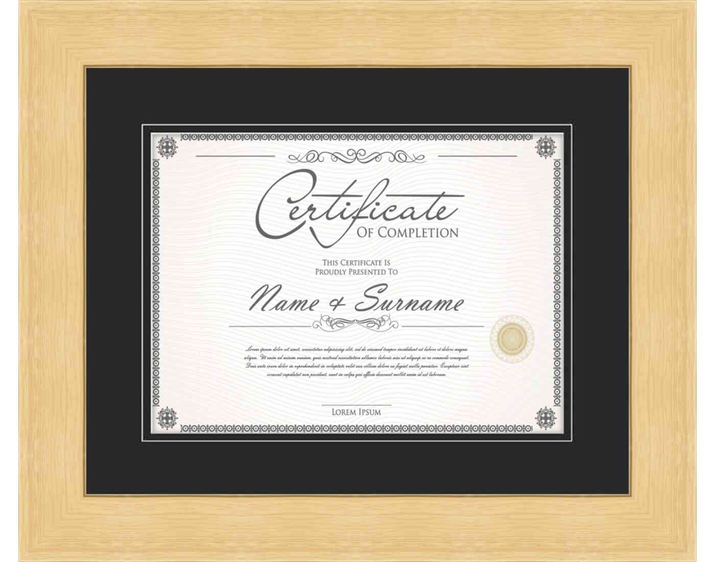 natural Frame for Certificates & Diplomas