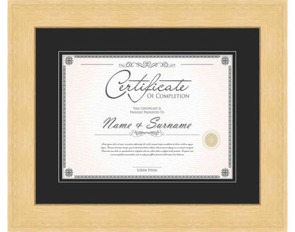 natural Frame for Certificates & Diplomas