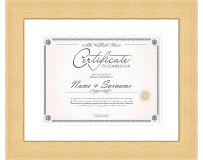 natural Frame for Certificates & Diplomas