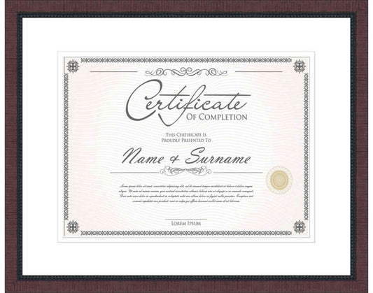 cherry Frame for Certificates & Diplomas