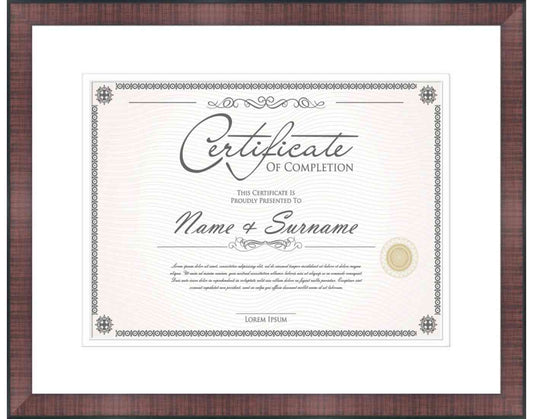 cherry Frame for Certificates & Diplomas