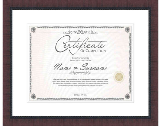 cherry Frame for Certificates & Diplomas
