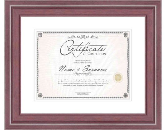 mahogany Frame for Certificates & Diplomas