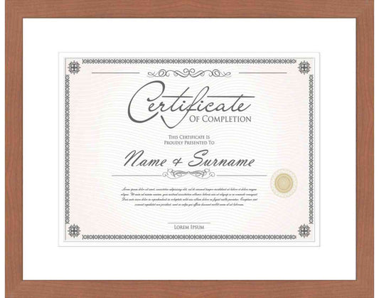 cherry Frame for Certificates & Diplomas
