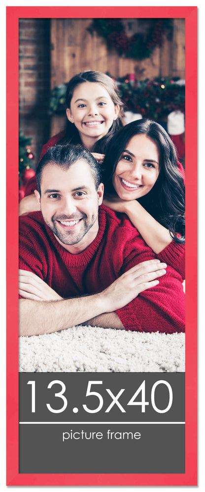 Contemporary Red Wood Picture Frame