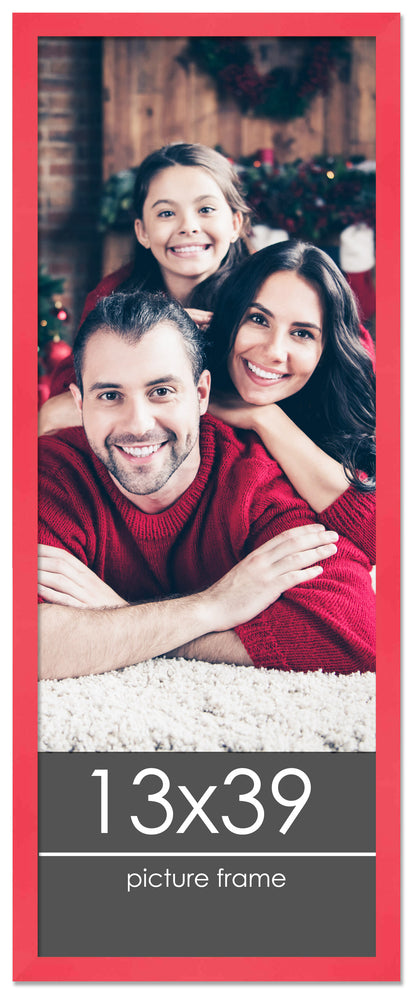 Contemporary Red Wood Picture Frame