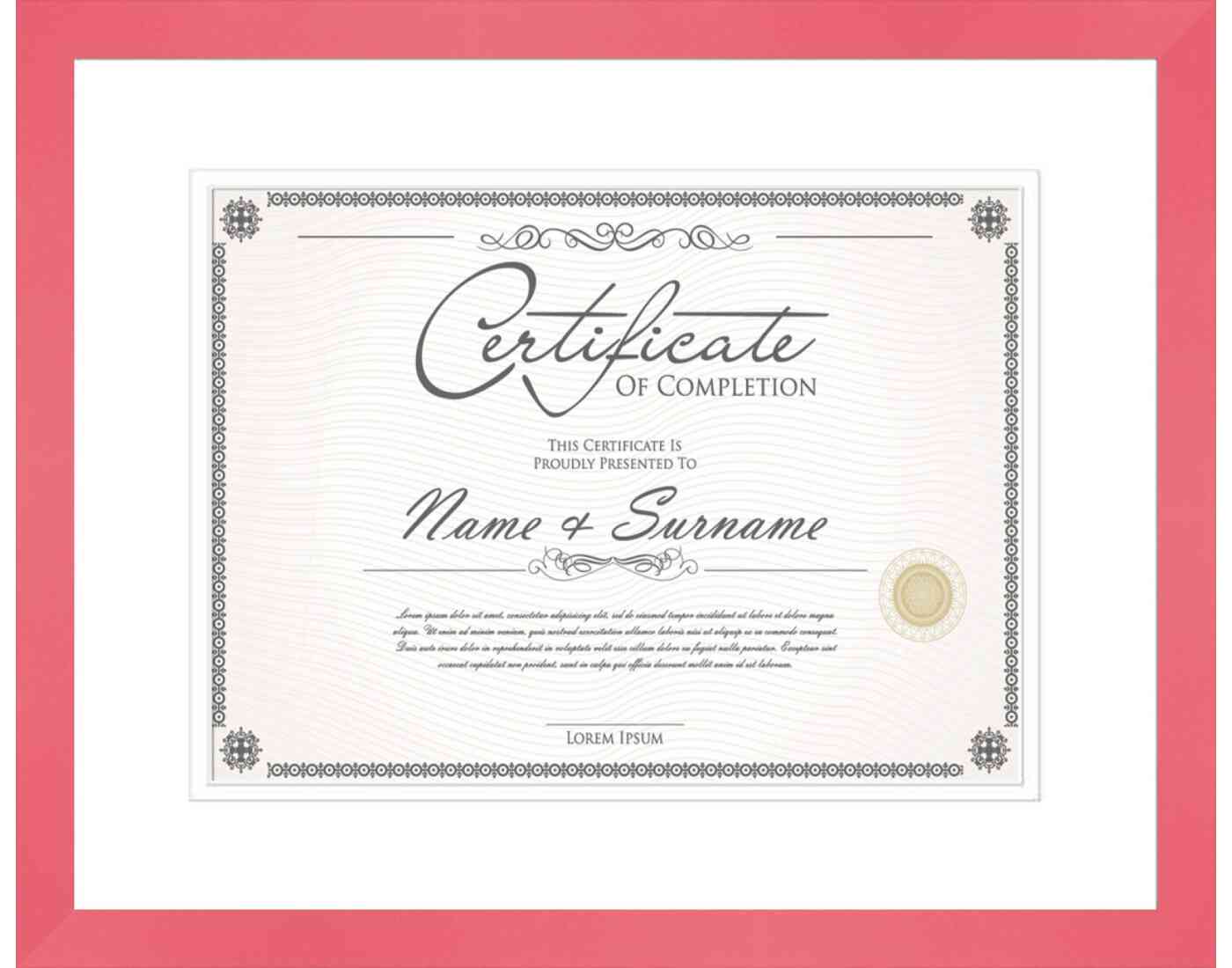 color Frame for Certificates & Diplomas