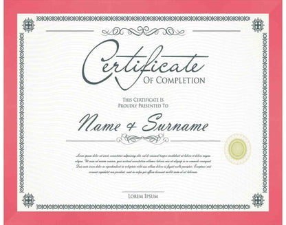 color Frame for Certificates & Diplomas