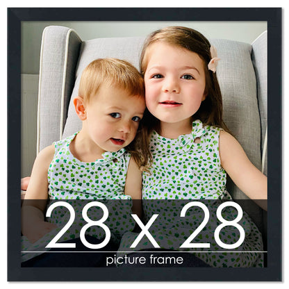 Contemporary Black Wood Picture Frame