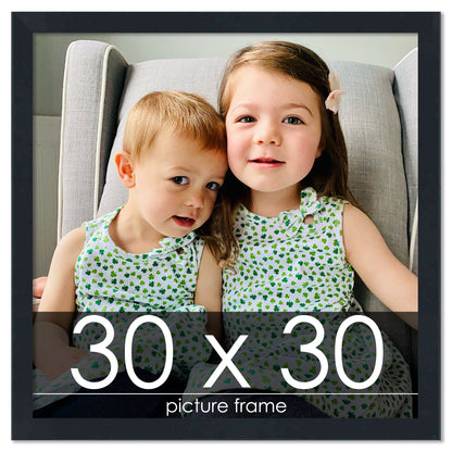 Contemporary Black Wood Picture Frame