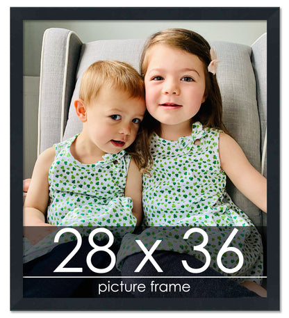 Contemporary Black Wood Picture Frame