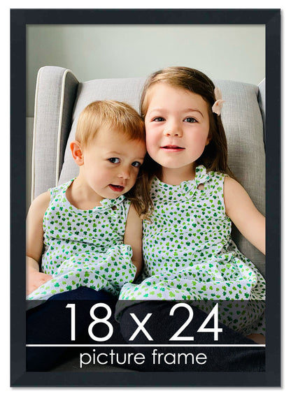 Contemporary Black Wood Picture Frame