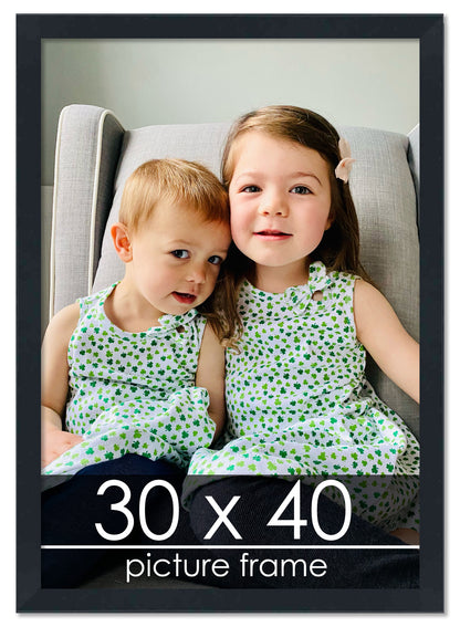 Contemporary Black Wood Picture Frame