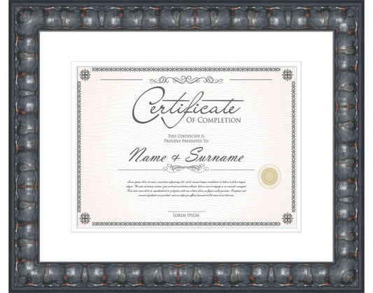 black Frame for Certificates & Diplomas