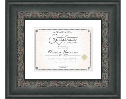 black Frame for Certificates & Diplomas
