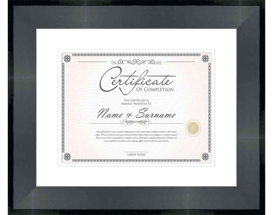 Black Frame for Certificates & Diplomas