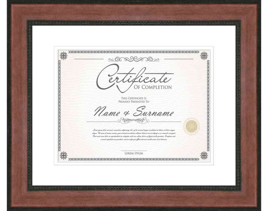 Cherry Frame for Certificates & Diplomas