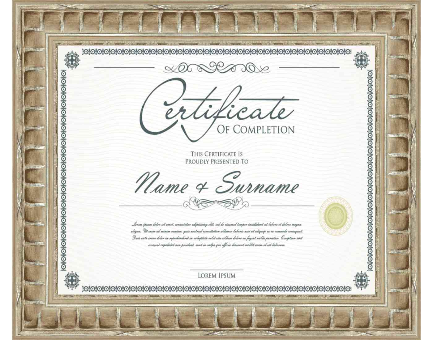 Silver Frame for Certificates & Diplomas