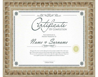 Silver Frame for Certificates & Diplomas