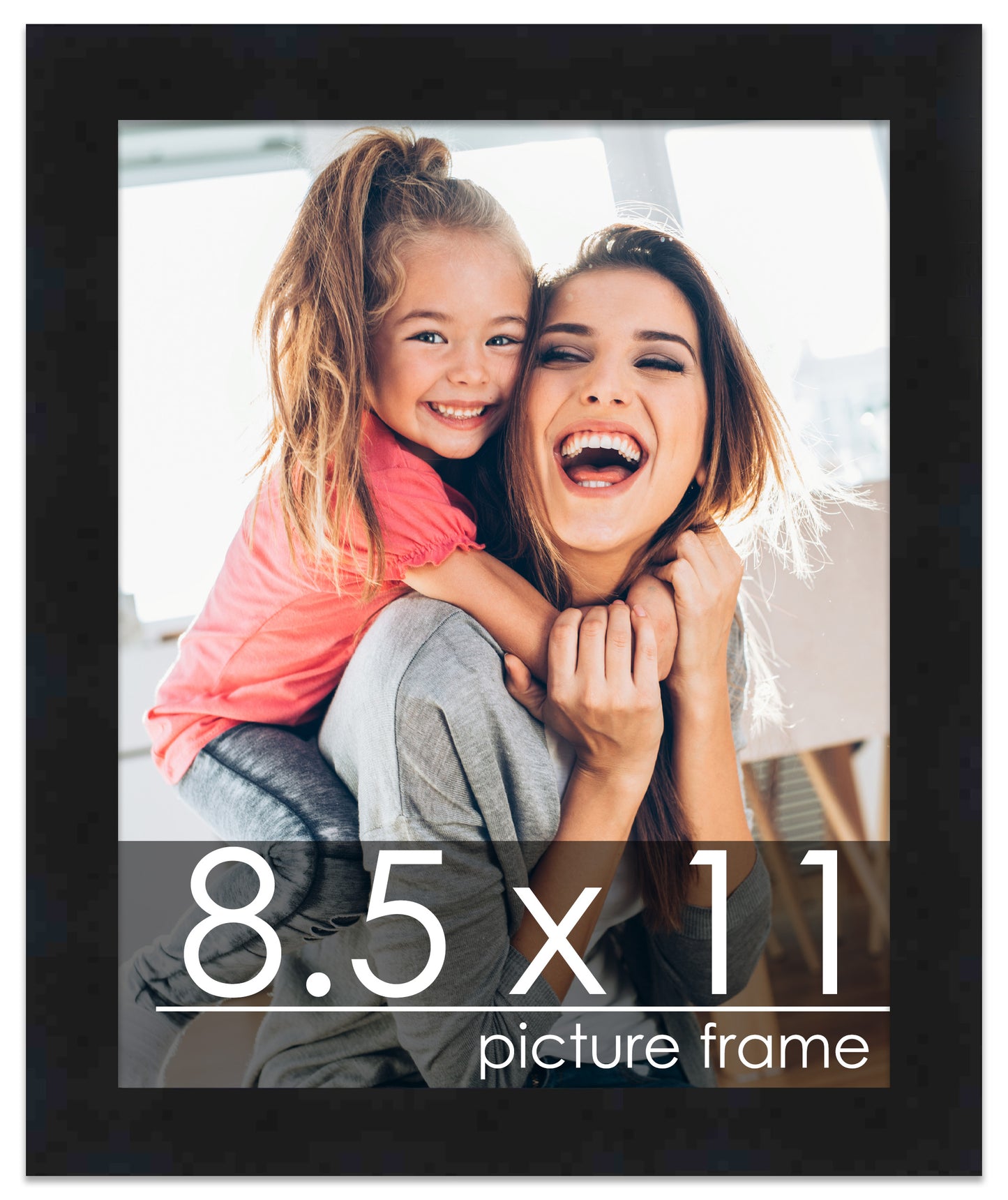 Contemporary Black Wood Picture Frame