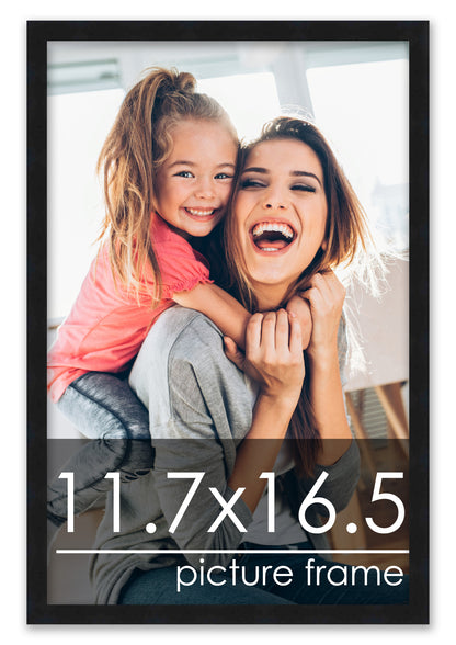 Contemporary Black Wood Picture Frame