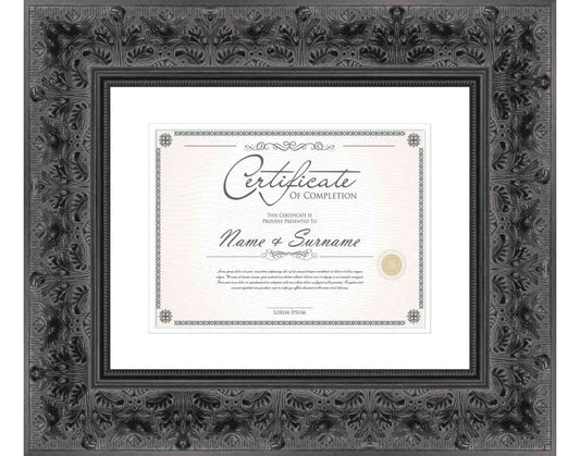 Black Frame for Certificates & Diplomas