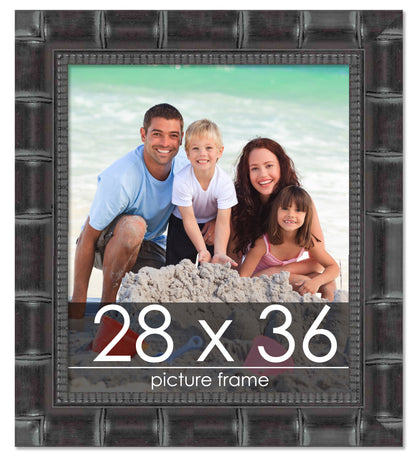 Bamboo Black Wood Picture Frame