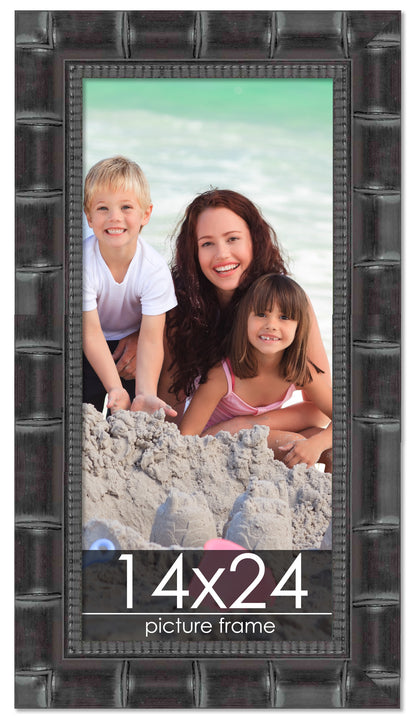 Bamboo Black Wood Picture Frame