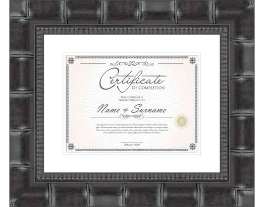 Black Frame for Certificates & Diplomas