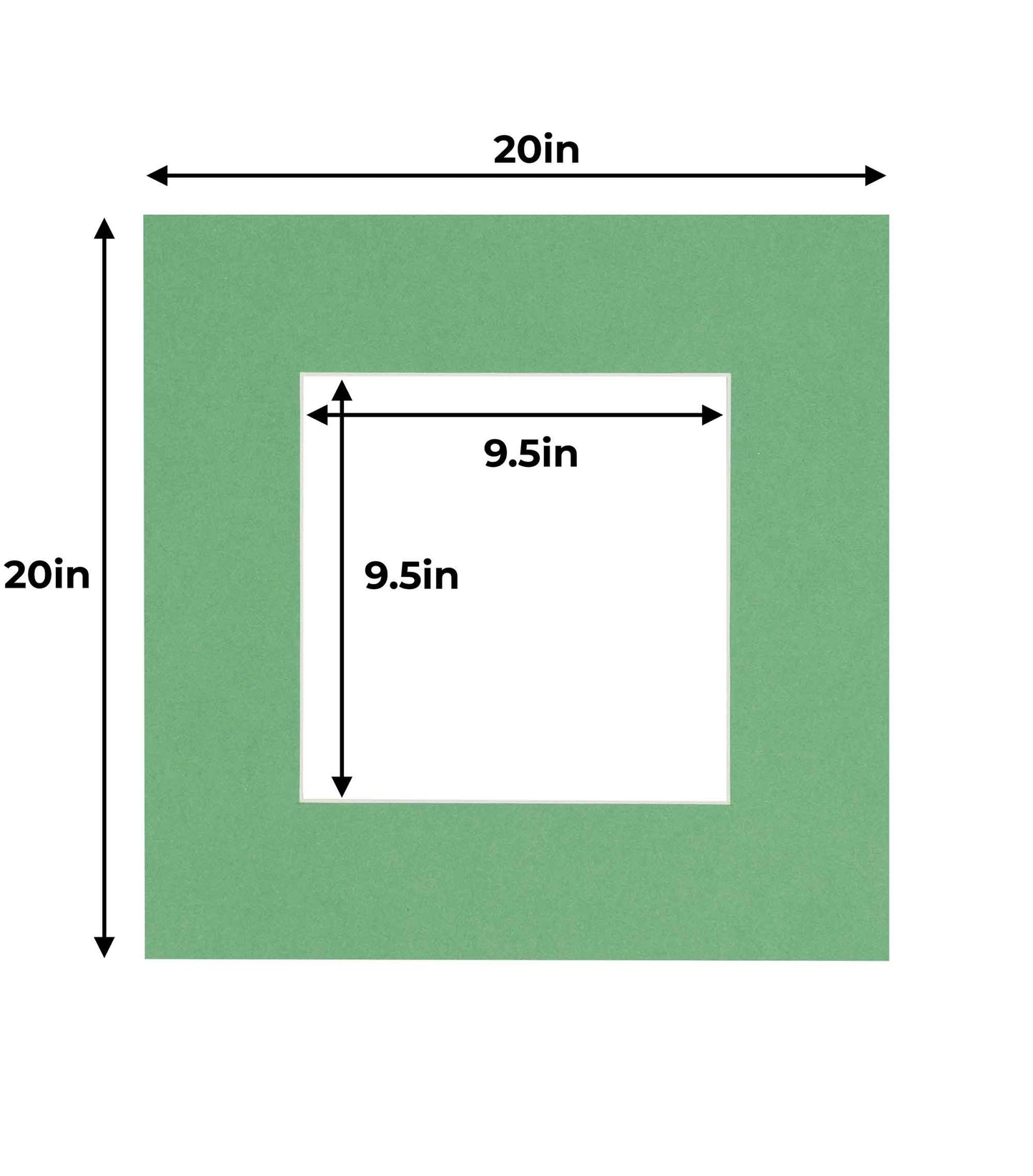 Turf Green Precut Acid-Free Matboard