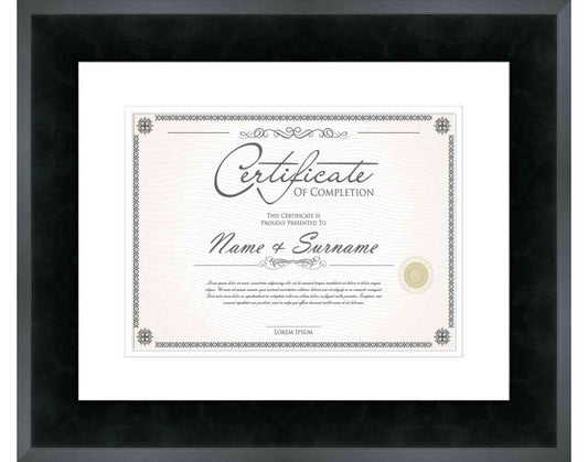 Black Frame for Certificates & Diplomas