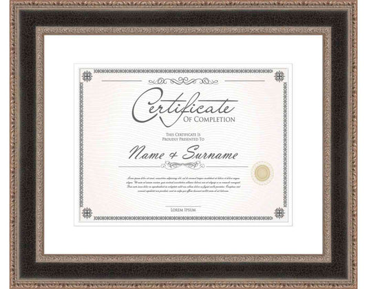 Silver Frame for Certificates & Diplomas