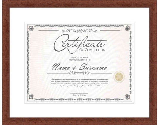 Walnut Frame for Certificates & Diplomas