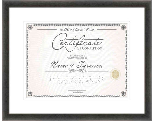 Black Frame for Certificates & Diplomas