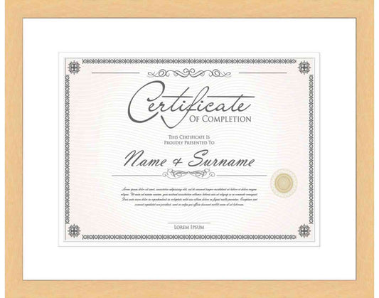 Natural Frame for Certificates & Diplomas