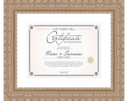 Silver Frame for Certificates & Diplomas