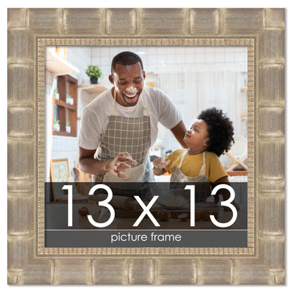 Bamboo Silver Wood Picture Frame