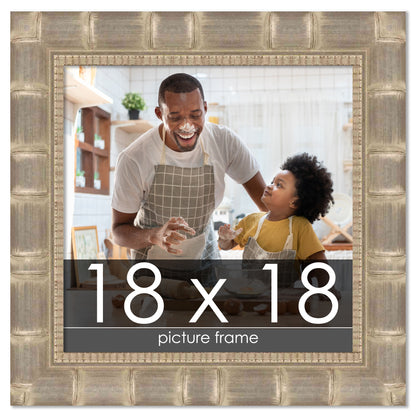 Bamboo Silver Wood Picture Frame