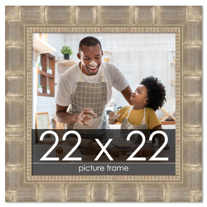 Bamboo Silver Wood Picture Frame