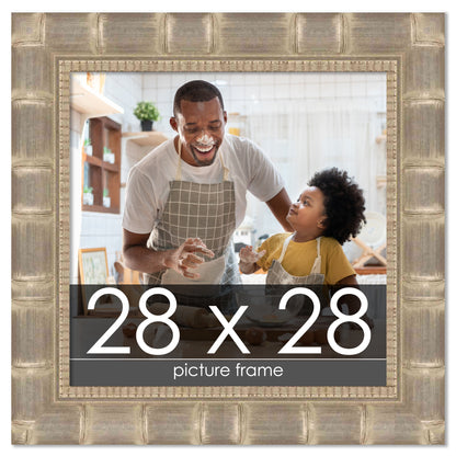 Bamboo Silver Wood Picture Frame