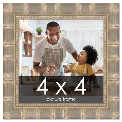 Bamboo Silver Wood Picture Frame