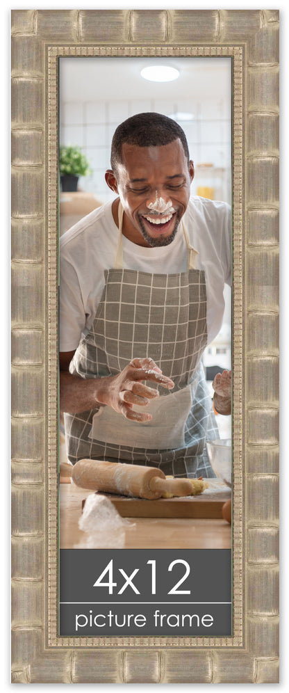 Bamboo Silver Wood Picture Frame