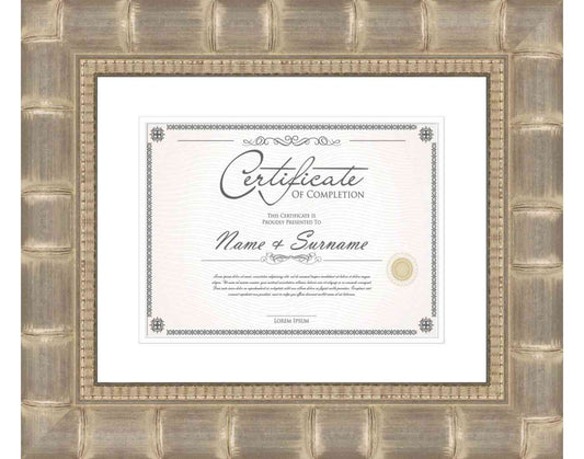Silver Frame for Certificates & Diplomas