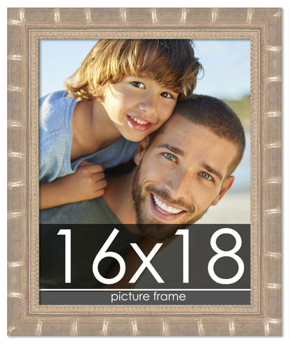 Bamboo Silver Wood Picture Frame