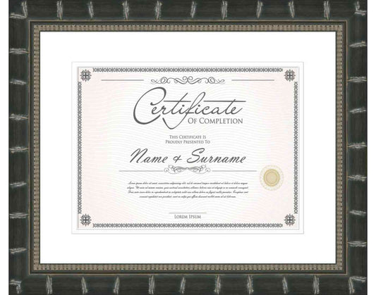 Black Frame for Certificates & Diplomas