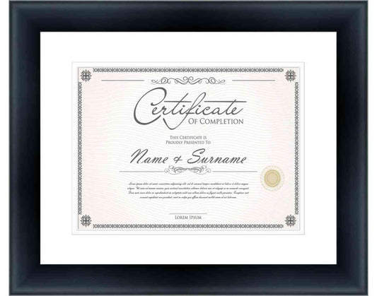 Satin Frame for Certificates & Diplomas